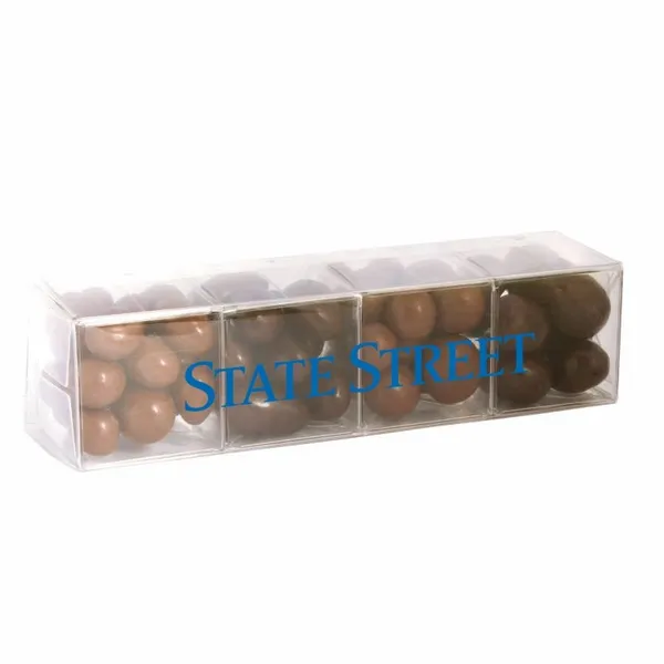 4 Cube Acetate Gift Box with Chocolate Covered Treats - Table Covers Now