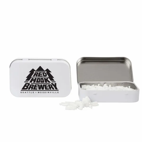 Rectangular Tin with Bottle Shaped Mints - Table Covers Now