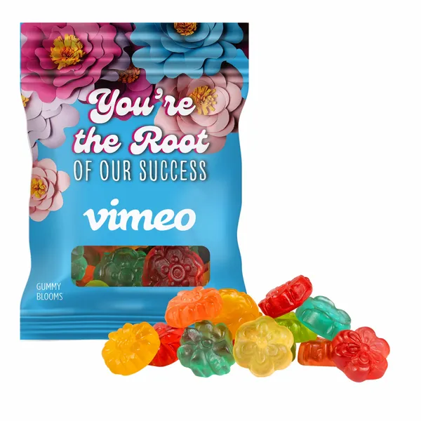 Clever Candy 2oz. Full Color DigiBag™ with Gummy Blooms - Custom Aprons Now