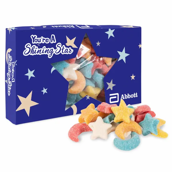 You're a Star Die Cut Box w/ Gummy Glitter Sour Stars & Moons - Table Covers Now