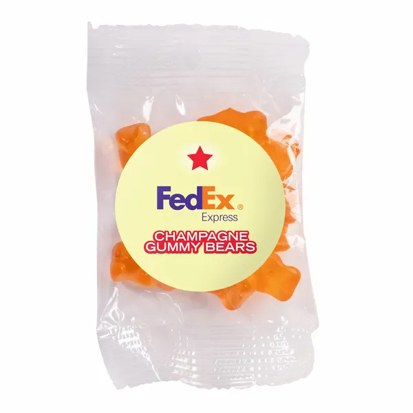 Candy By Color 1 oz. Goody Bag with Gummy Bears - Custom Aprons Now