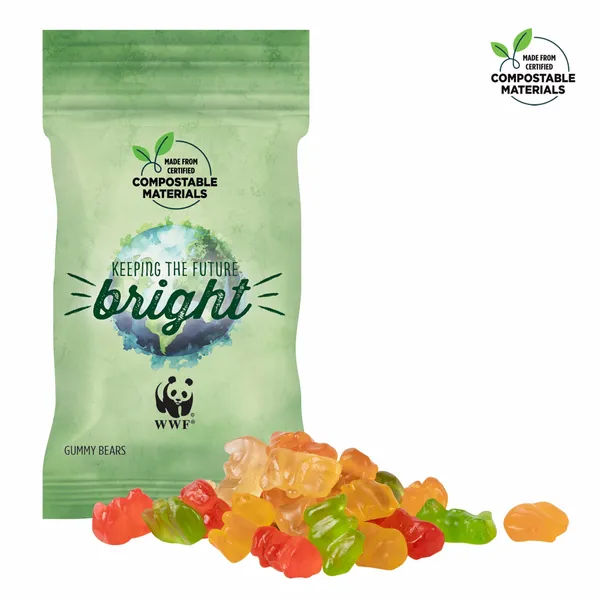 1oz ECO-Digibag, Compostable & Full Color, Gummy Bears - Table Covers Now