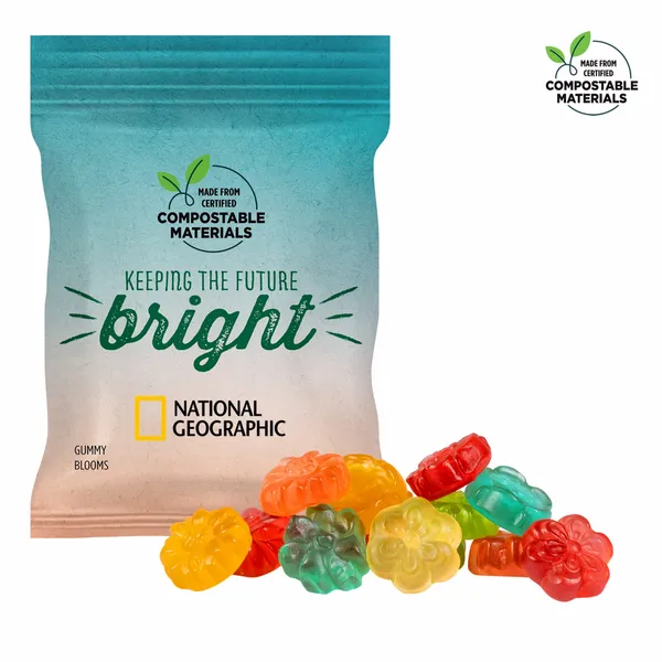 2oz. ECO-Digibag, Compostable & Full Color, Gummy Blooms - Table Covers Now