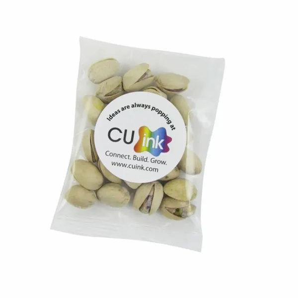 1oz. Goody Bags - Jumbo Salted Pistachios - Custom Aprons Now