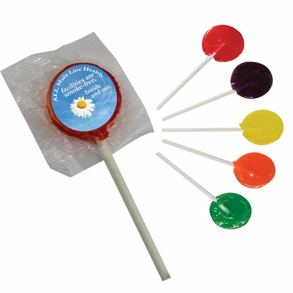 Lollipop w/ Round Label - Table Covers Now