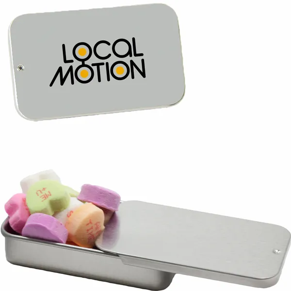 Slider Tin with Conversation Hearts - Table Covers Now