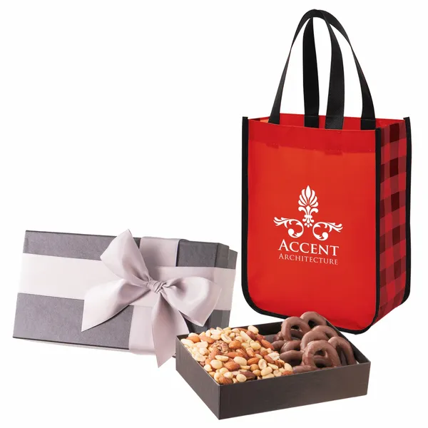 Executive Gift Set With Northwoods Laminated Non-Woven Tote Bag - Custom Aprons Now