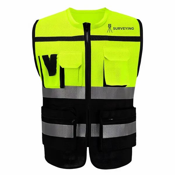 Heavy-Duty, Two-Tone Safety Vests - Custom Aprons Now