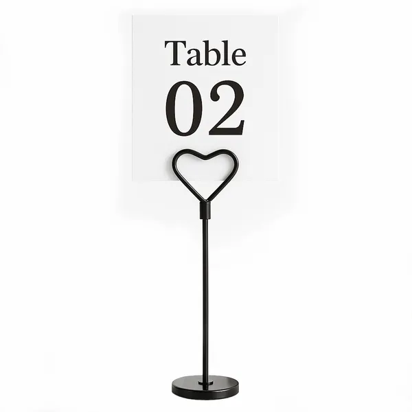 Metal Card Stand - Custom Aprons Now