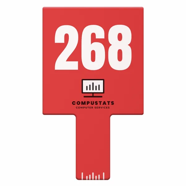 Rectangle Auction Paddles