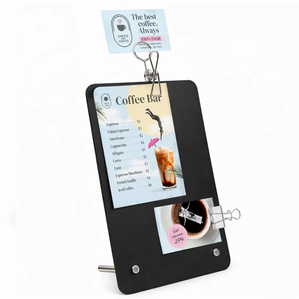 Metal Desk Display - Custom Aprons Now