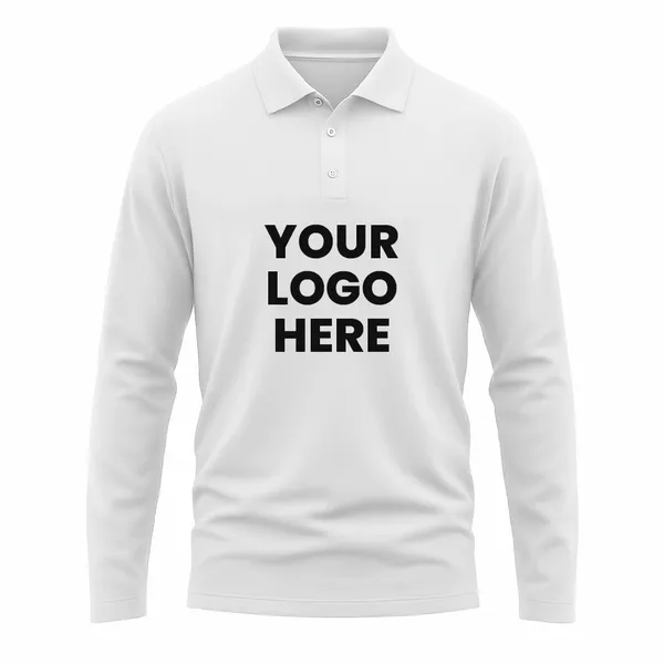 Full Color Sublimated Long Sleeve Polo - Custom Aprons Now