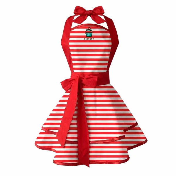 Classic Stripe Double Layer Cotton Aprons - Custom Aprons Now