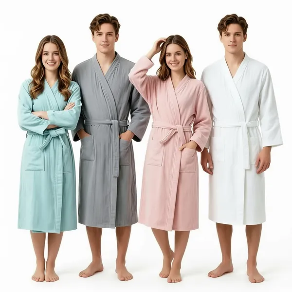4 Layer Gauze Cotton Bathrobes - Table Covers Now