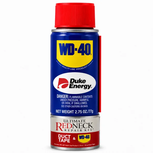 Ultimate Redneck Repair Kits, WD-40 2.75 oz Handy Cans and 6 yards of Duct Tapes