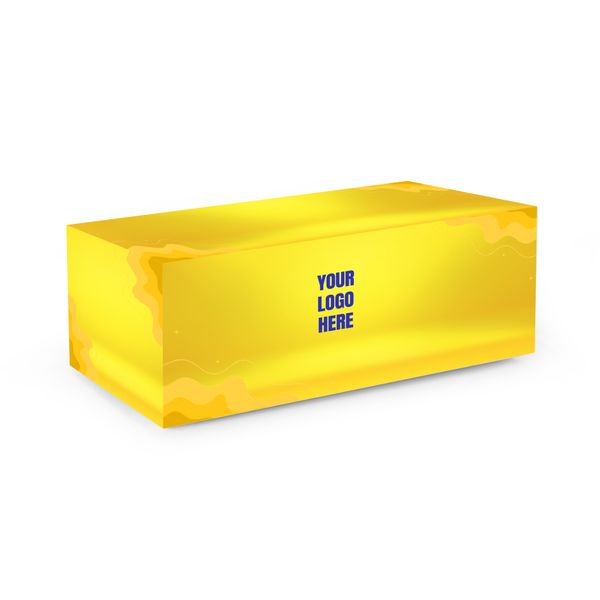 Yellow Wave Fitted Table Cover - Table Covers Now