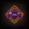 Gamer Joystick Neon Sign - Custom Aprons Now