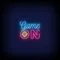 Game On Neon Sign - Custom Aprons Now