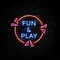 Fun & Play Neon Sign - Custom Aprons Now