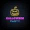 Halloween Party Neon Sign with Pumpkin - Custom Aprons Now