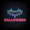 Halloween Neon Sign with Bat - Custom Aprons Now