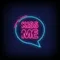 Kiss Me Neon Sign - Custom Aprons Now