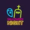 RIP Ghost Halloween Night Neon Sign - Custom Aprons Now