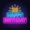 25th Happy Birthday Neon Sign - Custom Aprons Now