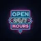 24/7 Open Hours Neon Sign - Custom Aprons Now
