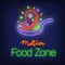 Midtown Food Zone Neon Sign - Custom Aprons Now