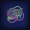Kids Party Neon Sign - Custom Aprons Now