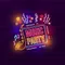 Music Party Neon Sign - Custom Aprons Now