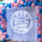Happy Birthday Cake in Circle Neon Sign - Custom Aprons Now