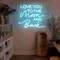 I Love You To The Moon And Back Neon Sign - Custom Aprons Now