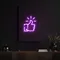 Purple Thumbs Up Neon Sign - Custom Aprons Now