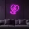 Scribble Dog Heart Neon Sign - Custom Aprons Now
