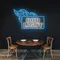 Fiery Bud Light Neon Sign - Custom Aprons Now