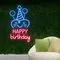 Celebrate Happy Birthday Neon Sign - Custom Aprons Now