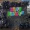Colorful Happy Birthday Neon Sign - Custom Aprons Now