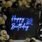 Happy Birthday Cheers Neon Sign - Custom Aprons Now
