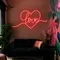 Heart of Love Neon Sign - Custom Aprons Now