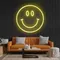 Yellow Neon Smile Sign - Custom Aprons Now