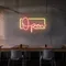 Modern Open Neon Sign - Custom Aprons Now