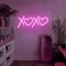XOXO Heart Pink Neon Sign - Custom Aprons Now