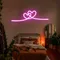 Infinity Heart Pink Neon Sign - Custom Aprons Now