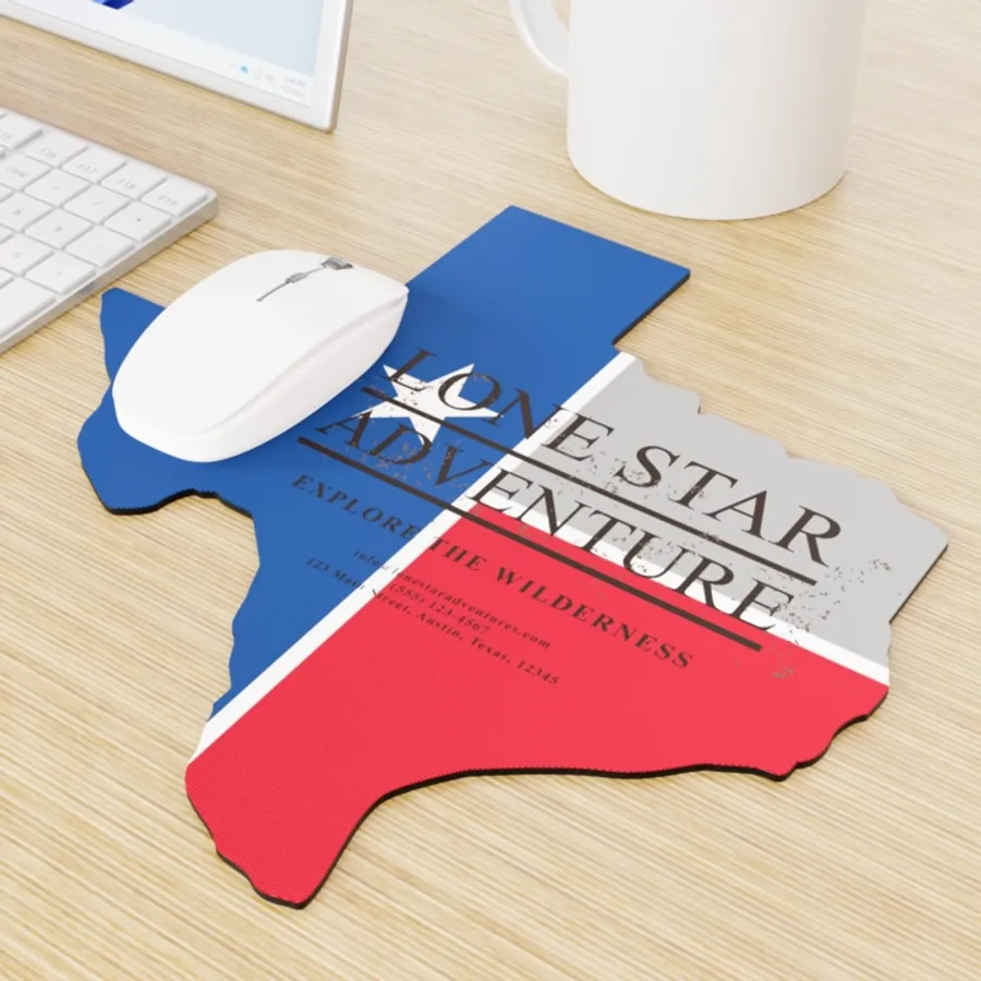 Custom Shape Die Cut Mouse Pad - Table Covers Now