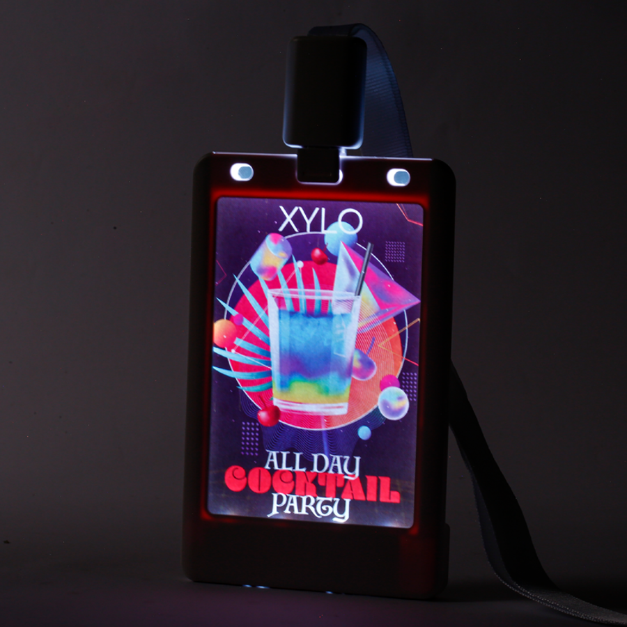 Glow Badge Holder - Custom Aprons Now