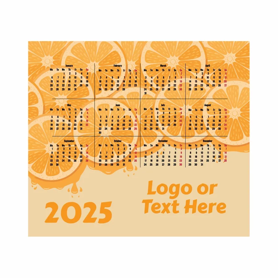 Custom Orange Mouse Pad - Table Covers Now