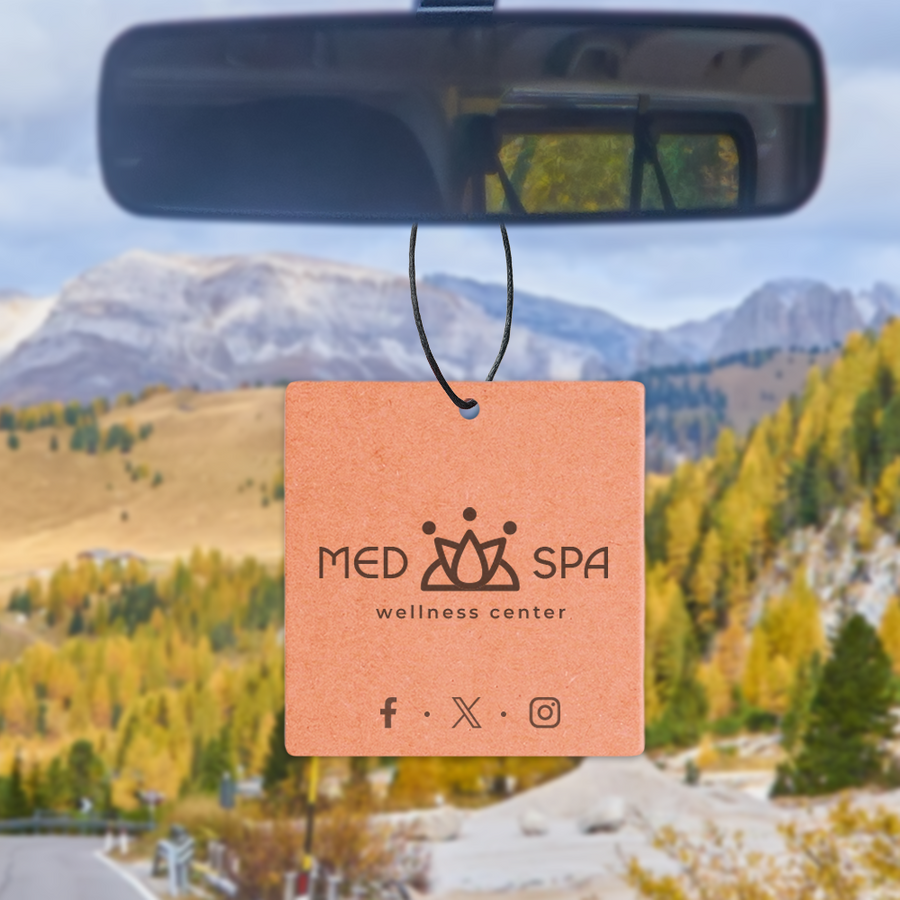 Eco Kraft Paper Air Freshener - Custom Aprons Now