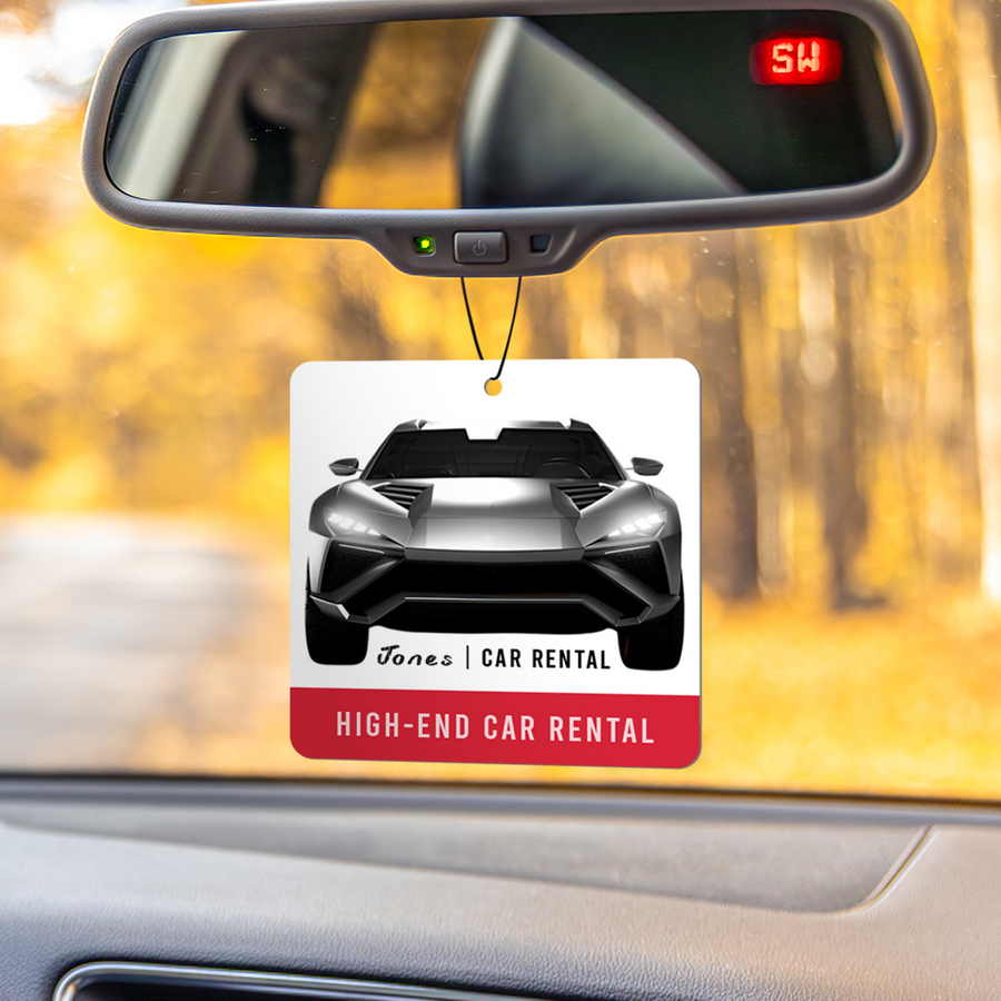 Customized Car Air Freshener - Custom Aprons Now